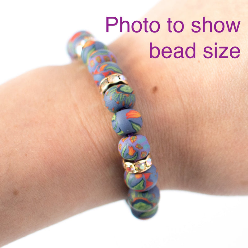 Auld Lang Syne Small Bead Crystal Bracelet