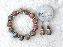 Multi Fall Couture Bracelet & Earring Set