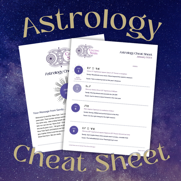 Sandy & Susan's Astrology Cheat Sheet