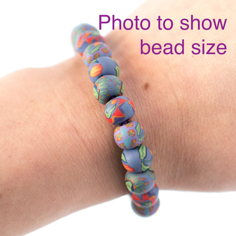 Sleigh Ride Small Bead All Clay Bracelet