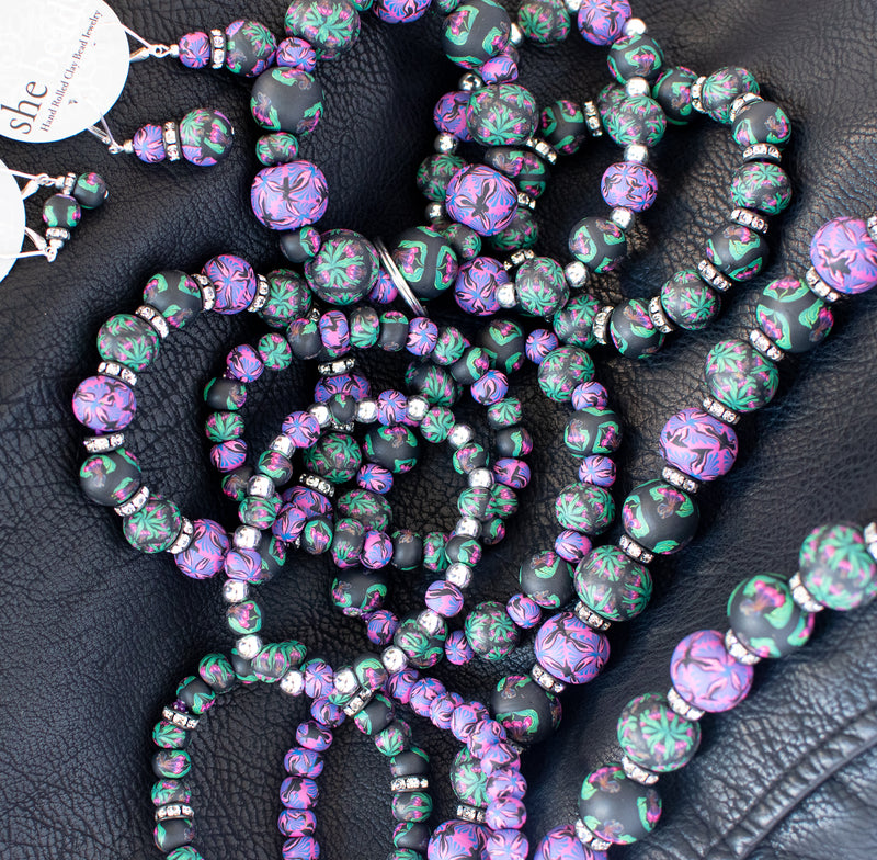Iris Small Bead Crystal Bracelet