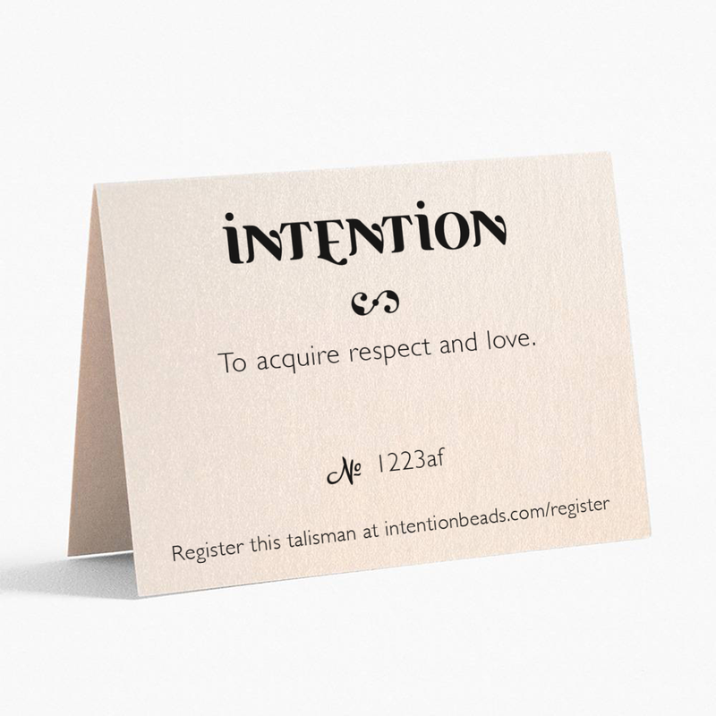 To acquire respect and love. - Intention Beads | Astrology | Talisman