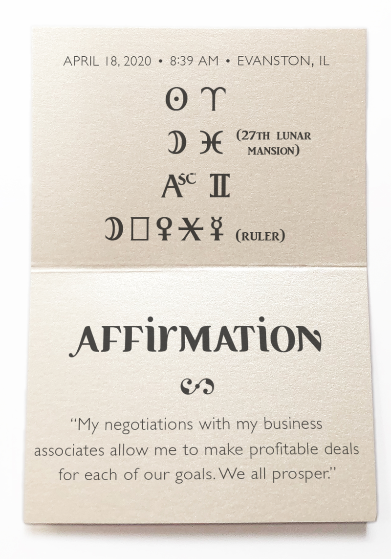To increase merchandise sales and acquire profits. - Intention Beads | Astrology | Talisman