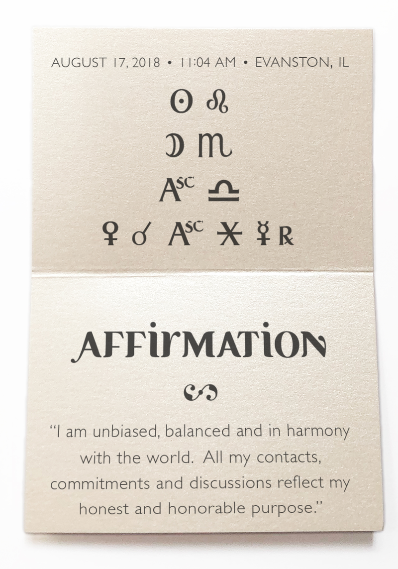 To be fair and diplomatic in all agreements. - Intention Beads | Astrology | Talisman