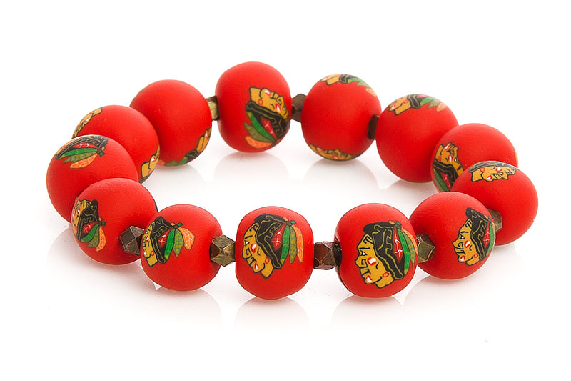 Blackhawks Large Bead Metric Bracelet - Intention Beads | Astrology | Talisman