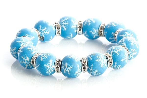 Winter Wonderland Large Bead Swarovski Crystal Bracelet - Intention Beads | Astrology | Talisman