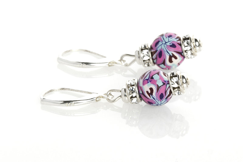 Multi Tropical Small Bead Swarovski Crystal Earrings - Intention Beads | Astrology | Talisman