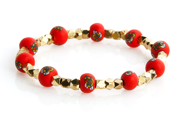 Blackhawks Small Bead Metric Bracelet - Intention Beads | Astrology | Talisman