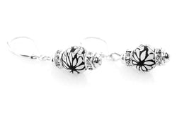 Multi Black & White Small Bead Swarovski Crystal Earrings - Intention Beads | Astrology | Talisman