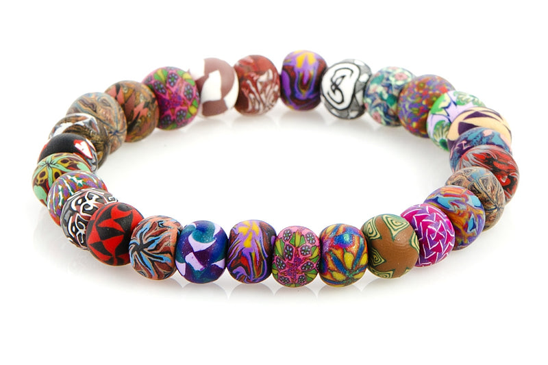 Multi Fall Small Bead All Clay Bracelet - Intention Beads | Astrology | Talisman