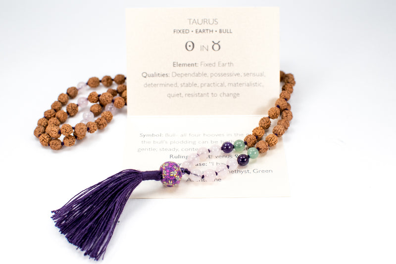 Taurus Celestial Mala - Intention Beads | Astrology | Talisman