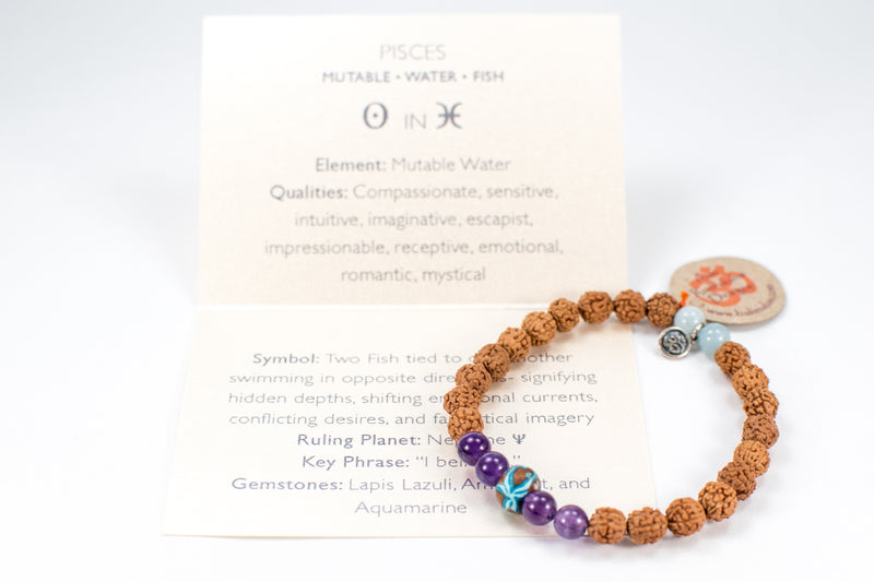 Pisces Celestial Bracelet - Intention Beads | Astrology | Talisman