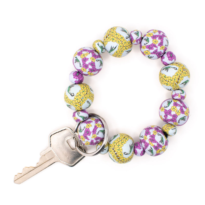 Hummingbird Key Chain - Beads Handmade from Clay - She Beads
