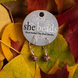 Thanksgiving Turkey Small Bead Earrings