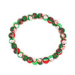 Santa's Workshop Small Bead All Clay Bracelet
