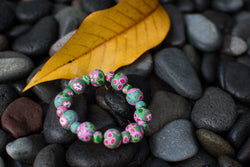 Susanti Large Bead All Clay Bracelet - Intention Beads | Astrology | Talisman