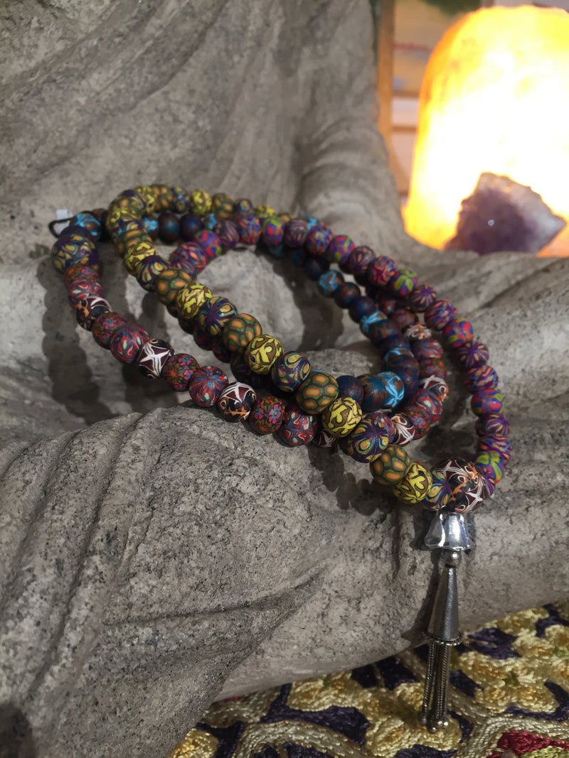New Moon Mala: Solar Eclipse: To align with higher mind, abstract ideas and their enthusiastic expression. - Intention Beads | Astrology | Talisman